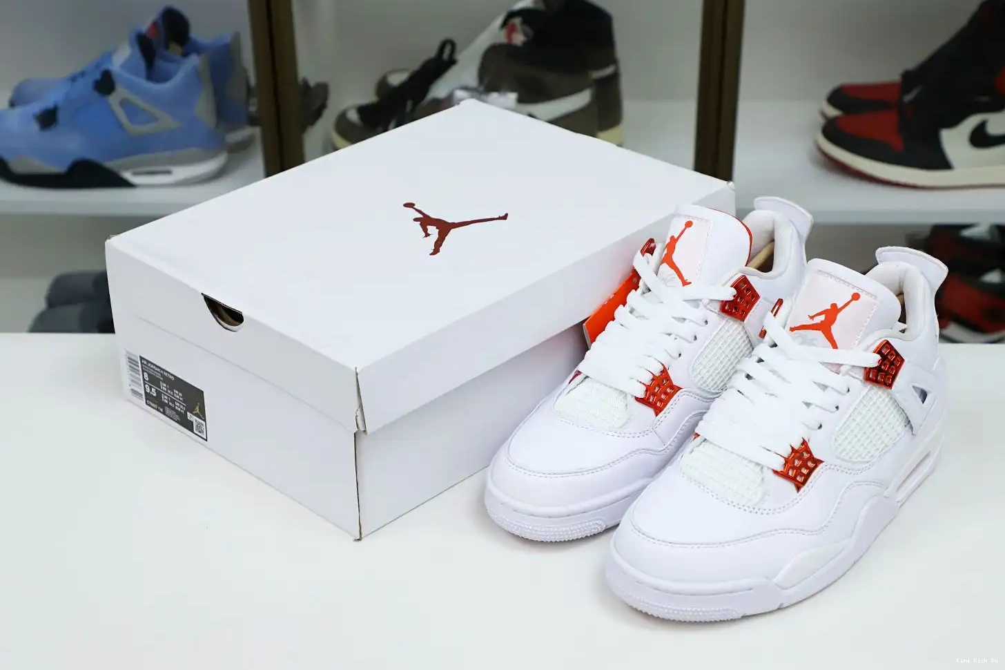 Jordan Kimikick metallic Jordan 4 Air retro“orange 0702